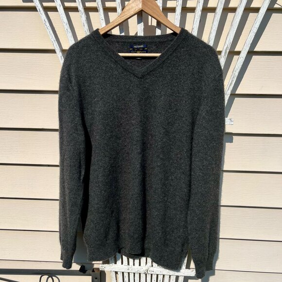 Men's CLUB ROOM 100% Cashmere V Neck Pullover Sweater - Picture 4 of 5